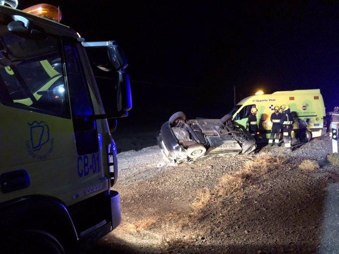 Grave tras volcar en Fuerteventura