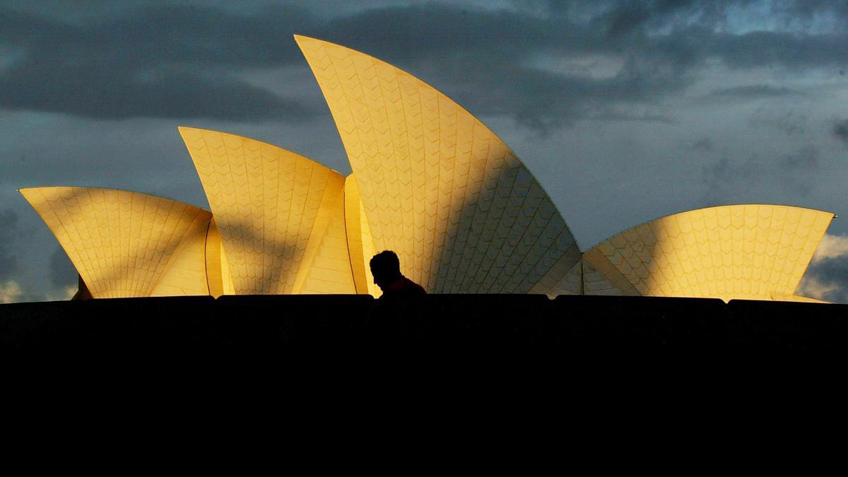 Vista del emblemático edificio de la Ópera de Sídney de Australia.