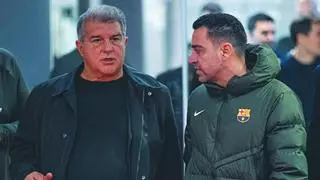 Rueda de prensa de Xavi y Laporta, en directo