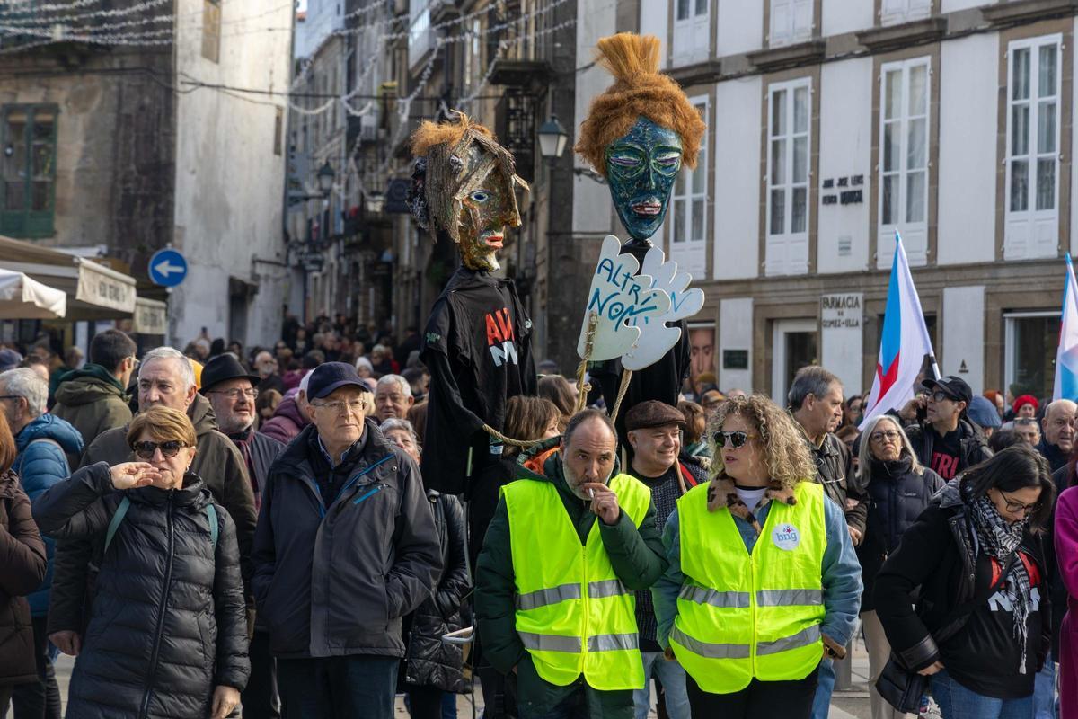 Manifestación en Santiago en contra del proyecto de Altri en Palas de Rei: así está transcurriendo Manifestación en Santiago en contra del proyecto de Altri en Palas de Rei: así está transcurriendo