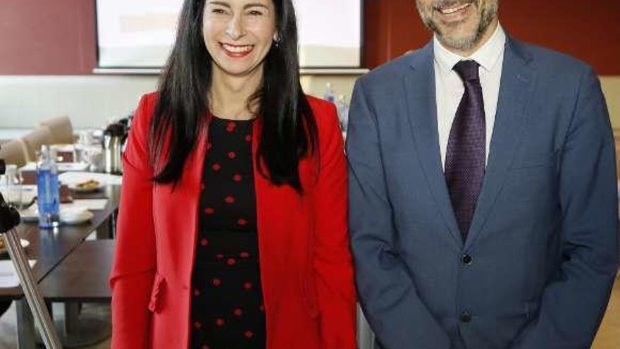 Patricia García (Círculo de Empresarios) y Sergio Prieto (ICEX).