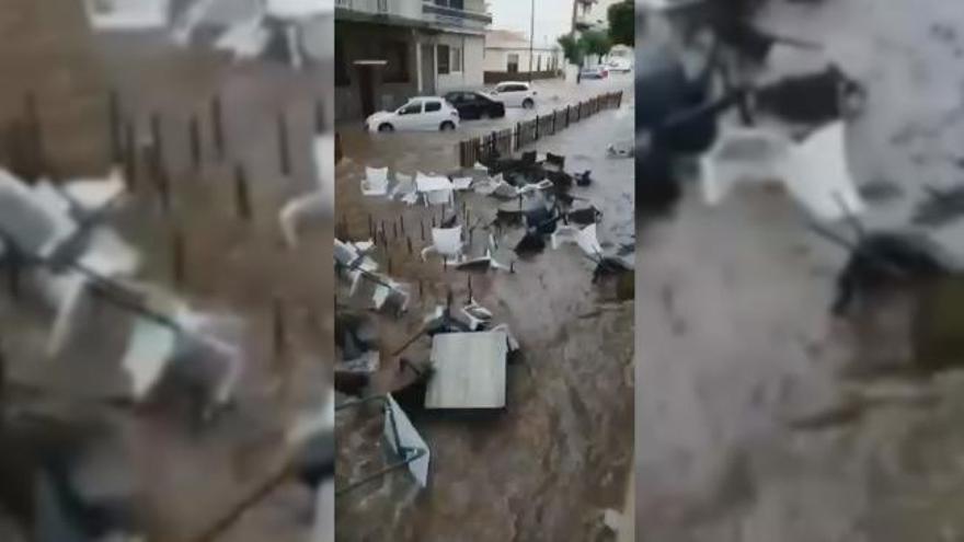 La gota fría causa inundaciones en Santa Pola