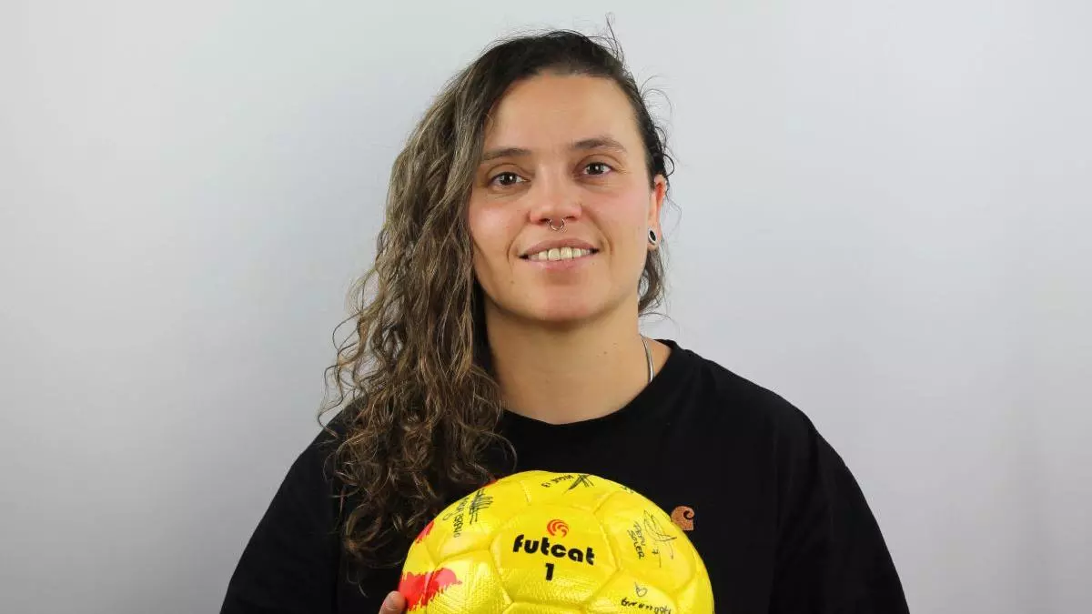 La temporada de més encert golejador d'Alba González que la duu a guanyar l'Amos de l'Àrea
