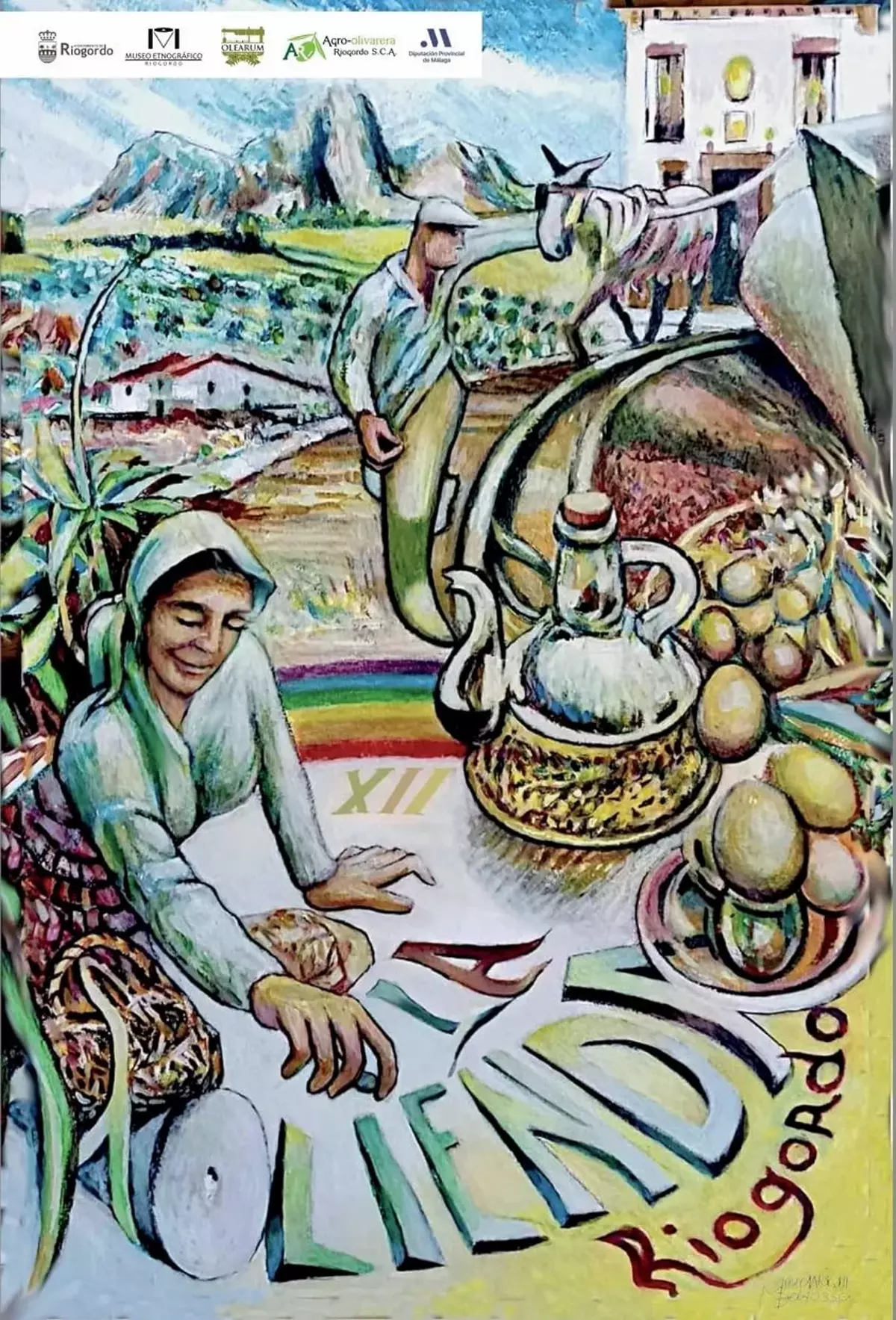 Cartel de la Fiesta de la Molienda de Riogordo.