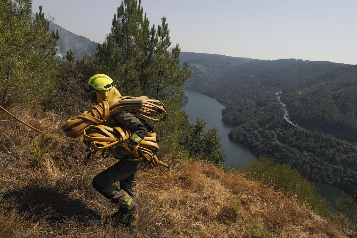 Incendios forestales en Galicia.