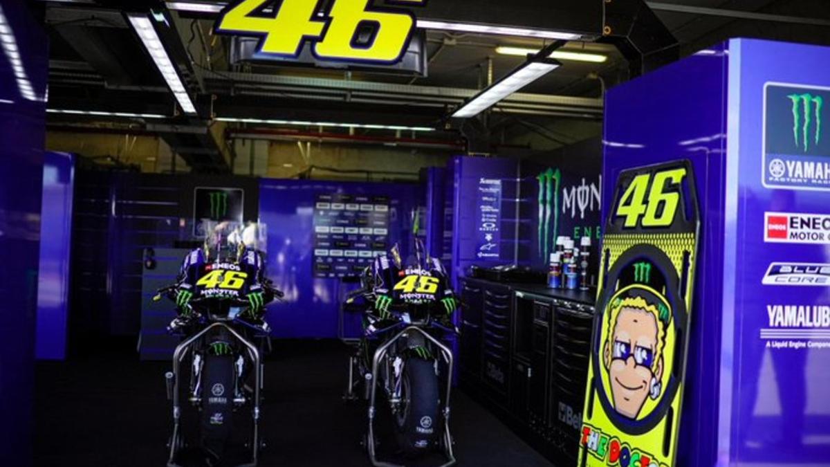 El box de Rossi en MotorLand Aragón