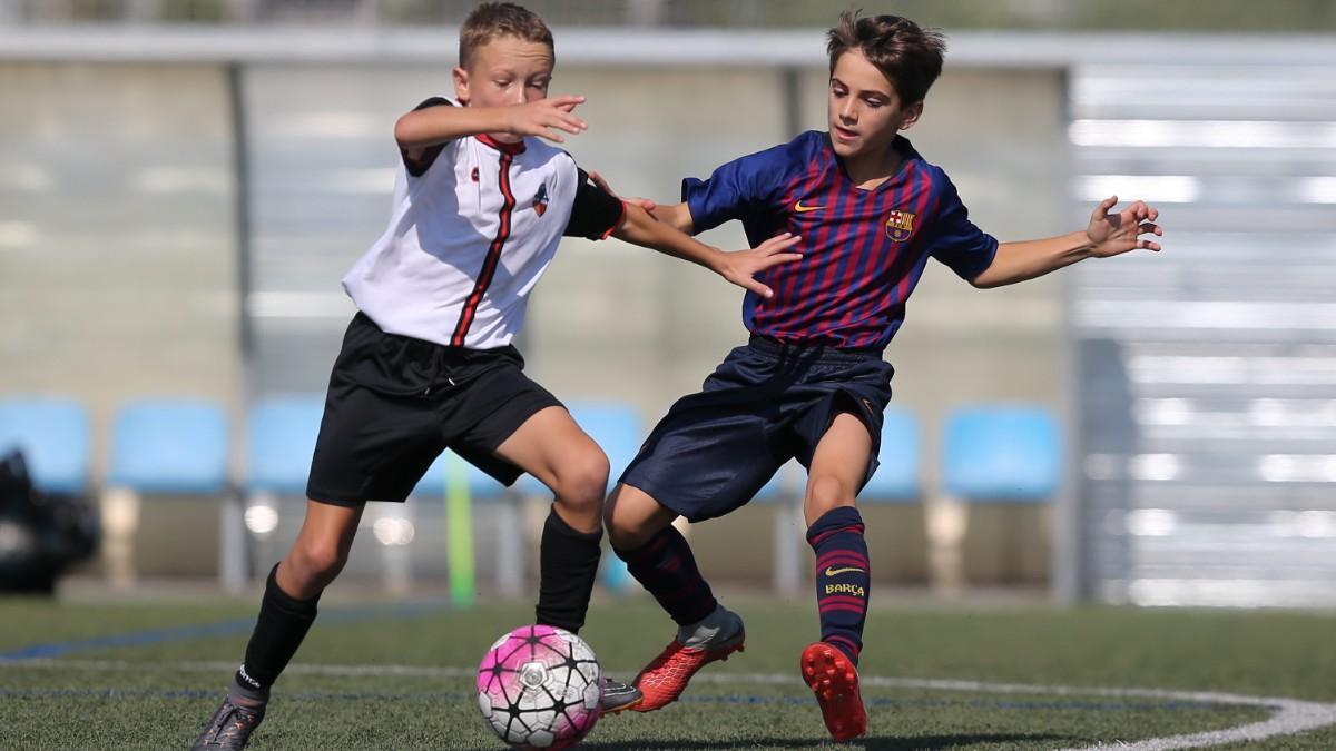 Guillem Víctor empezó su formación de blaugrana en el Alevín B