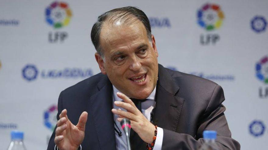 Tebas: &quot;No descarto que el Real Zaragoza pueda ser sancionado&quot;