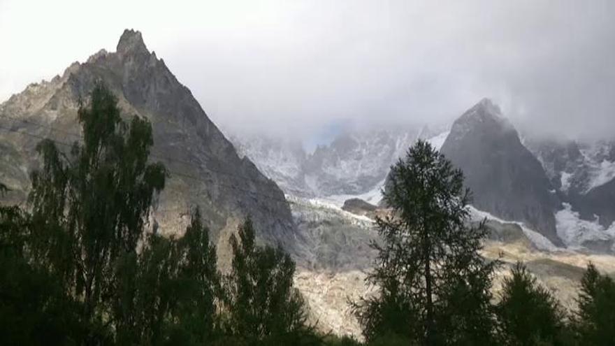 Riesgo de colapso de un glaciar en el Montblanc por el deshielo acelerado