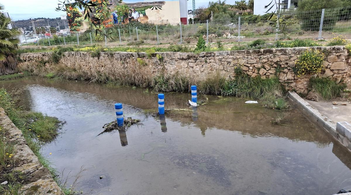 El tramo que ha quedado inundado del paleocauce del río Gorgos