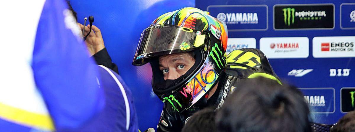 Valentino Rossi, en sus últimos tests en Cheste