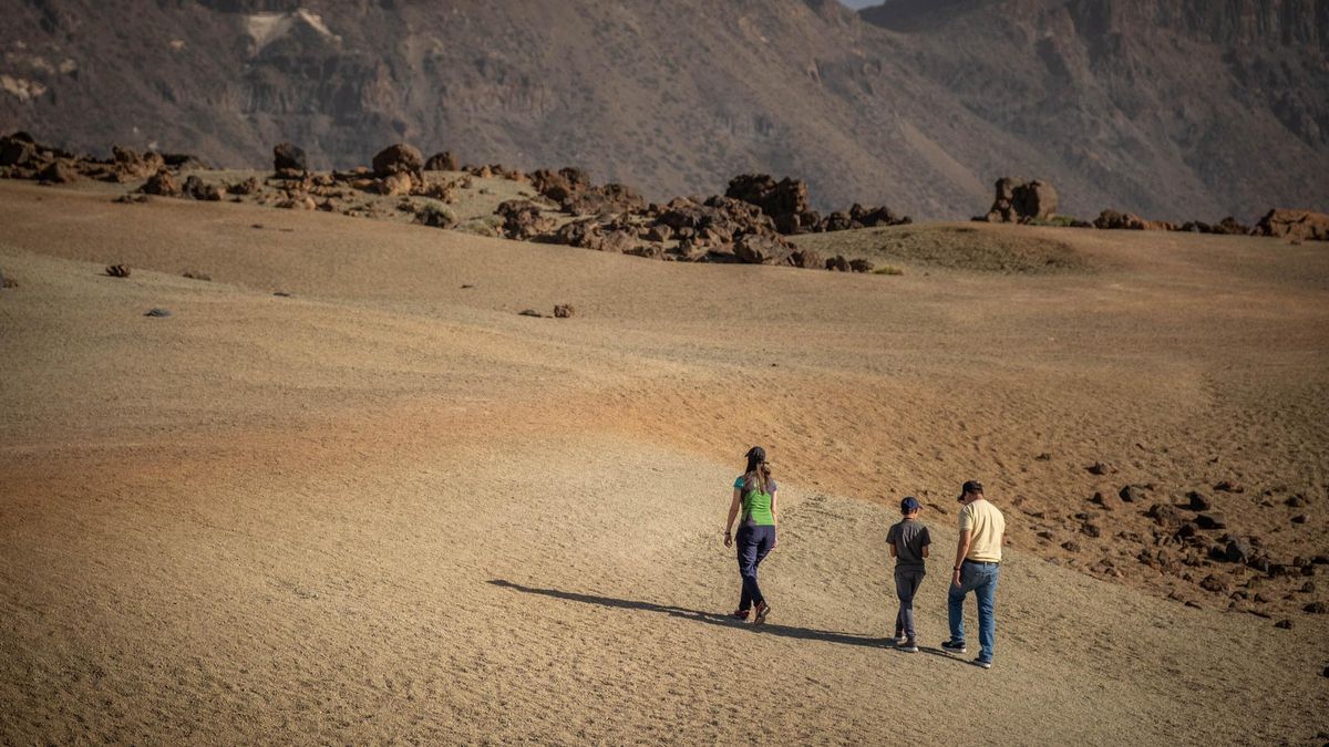 Visitantes en el Parque Nacional del Teide