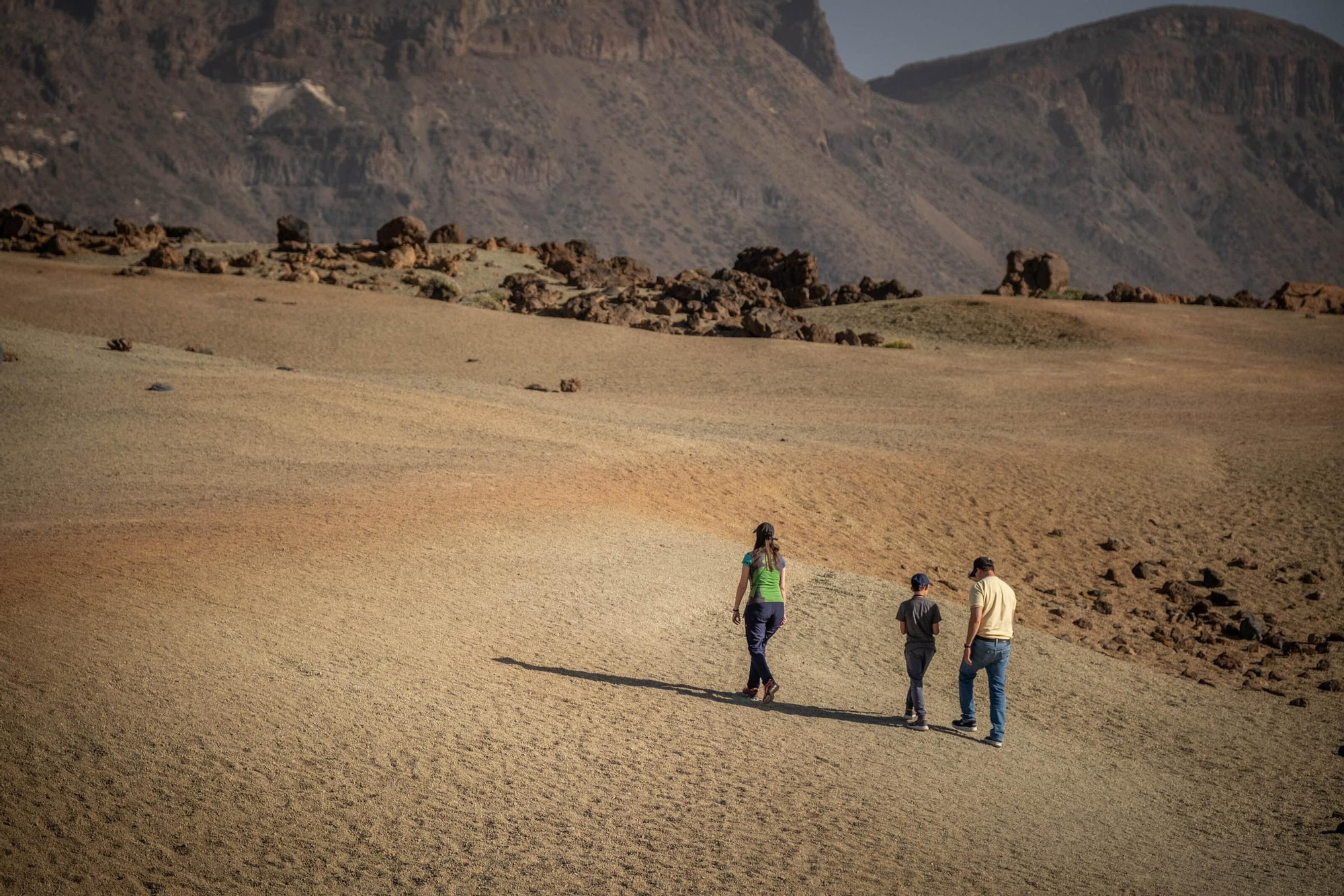 Visitantes en el Parque Nacional del Teide
