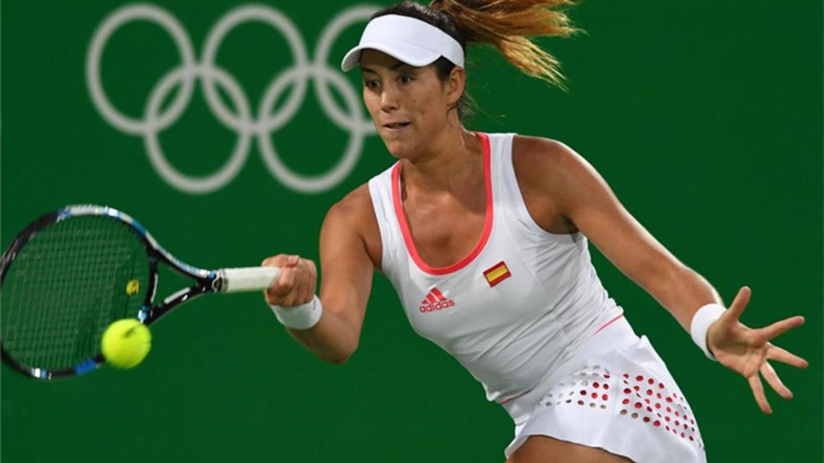 Muguruza acabó con su participación olímpica en Río en el torneo individual