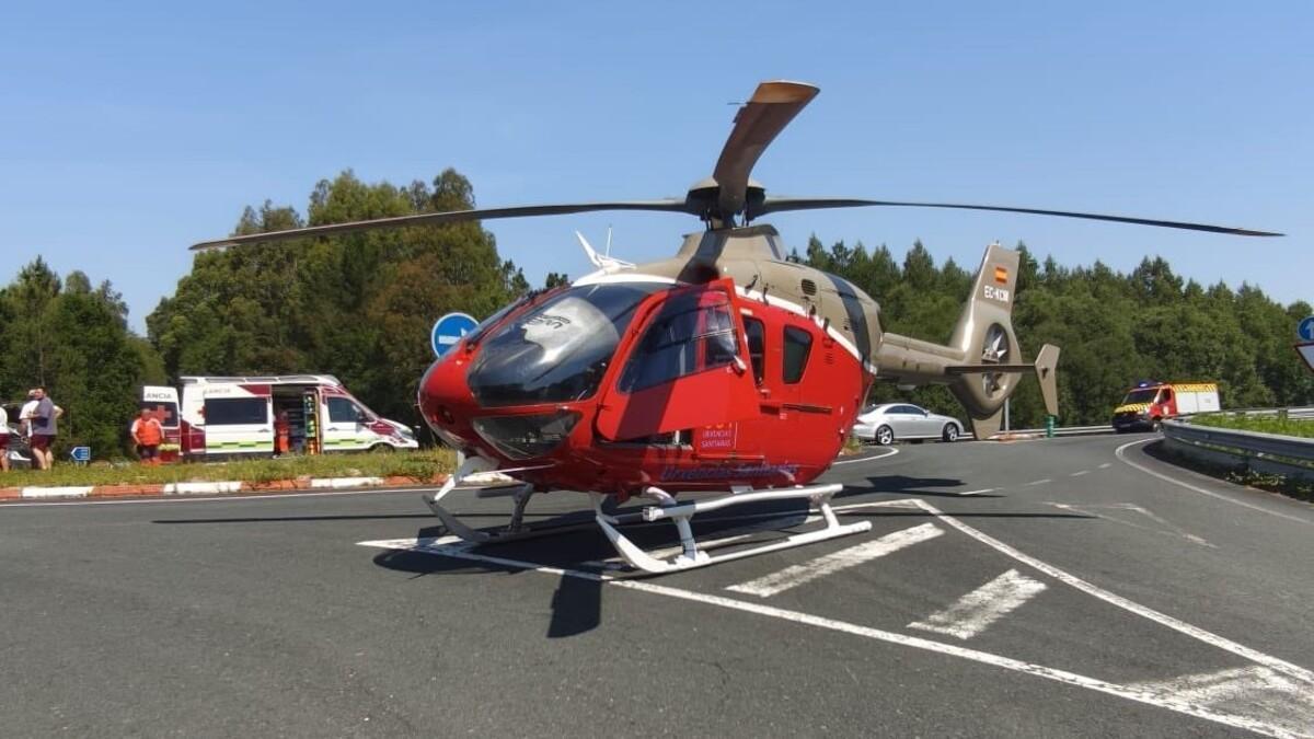 Imagen de archivo de uno de los helicópteros medicalizados del 061