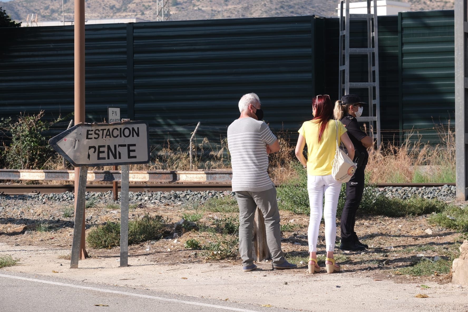 Fotos de la Estación de Novelda donde se ha producido el accidente.