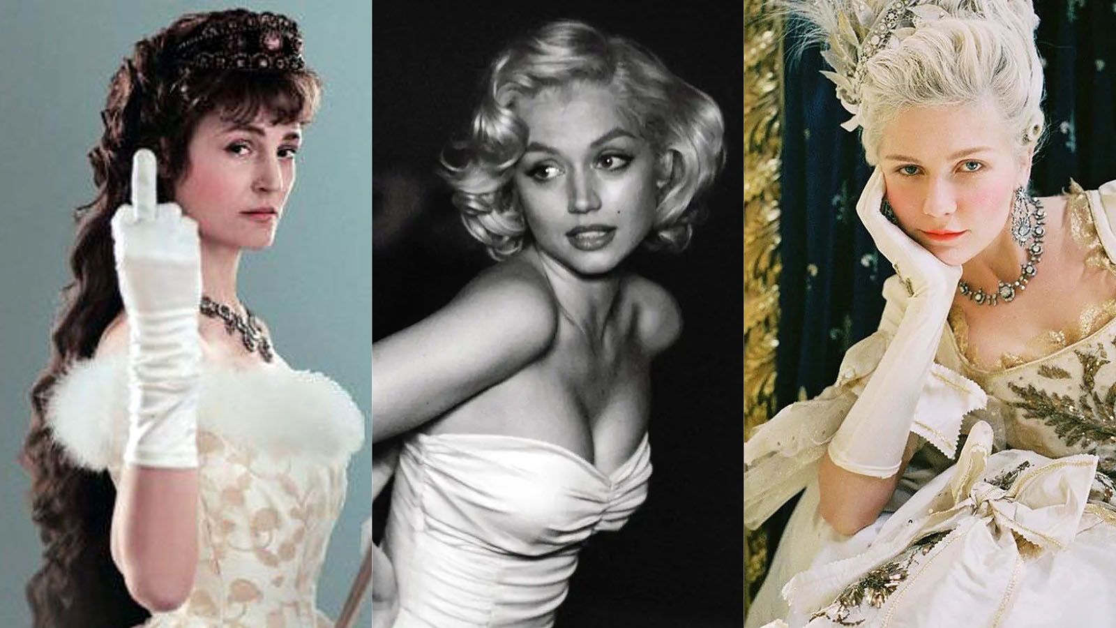 Tres películas que han desmitificado a Sissí, Marilyn Monroe y Maria Antonieta.