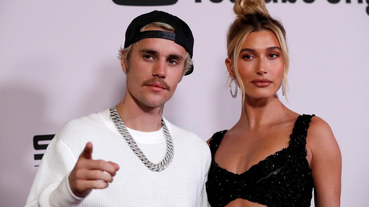 Justin Bieber y su esposa, Hailey Baldwin.