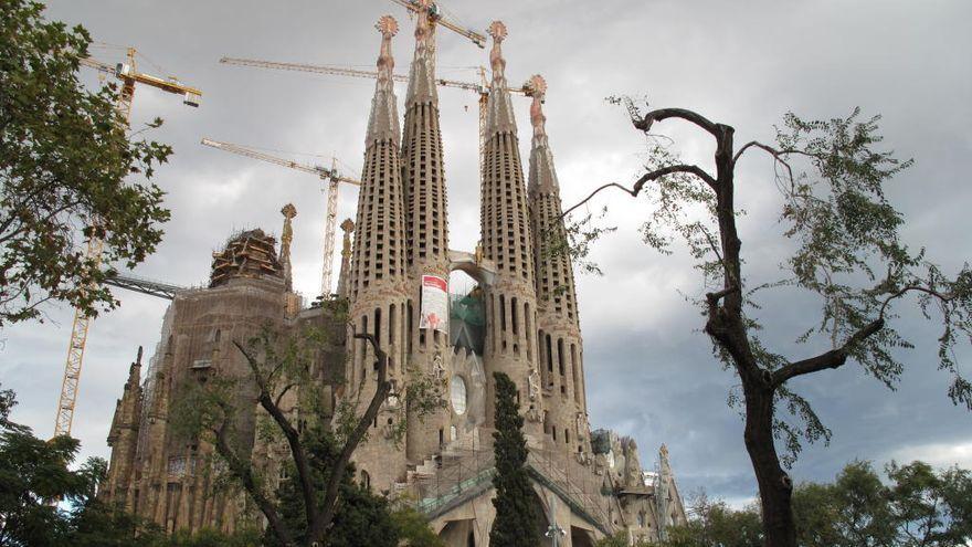 Imatge d&#039;arxiu d&#039;obres a la Sagrada Família de Barcelona