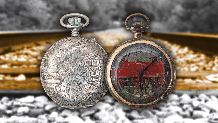 Viaje de precisión a los relojes de bolsillo de los ferroviarios, la nueva exposición del Museo del Ferrocarril