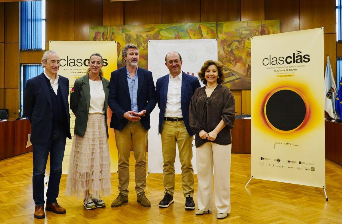 La presentación del Clasclás, ayer en Vilagarcía. | FDV