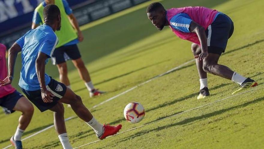 Entrenamiento del Málaga CF