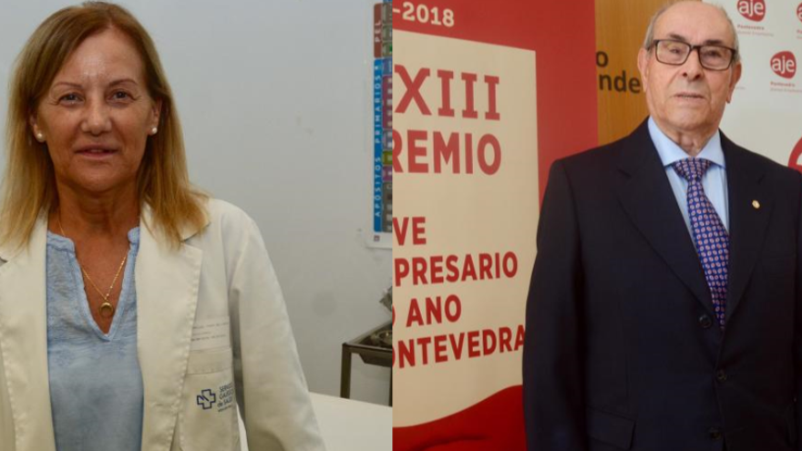 La profesional sanitaria Carmen Abeledo y el empresario Francisco Barbeito.