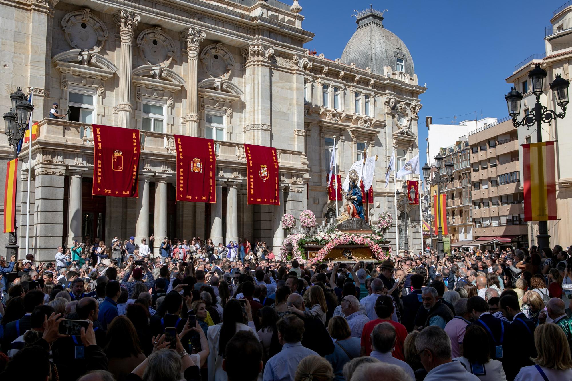 La procesión del 300 aniversario de la Virgen de la Caridad a Cartagena