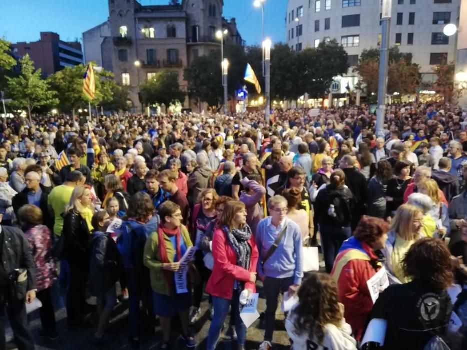 Concentració a Manresa contra la sentència del judici al procés