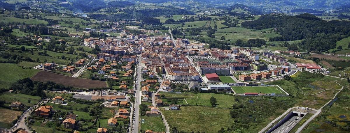 Vista aérea de Villaviciosa