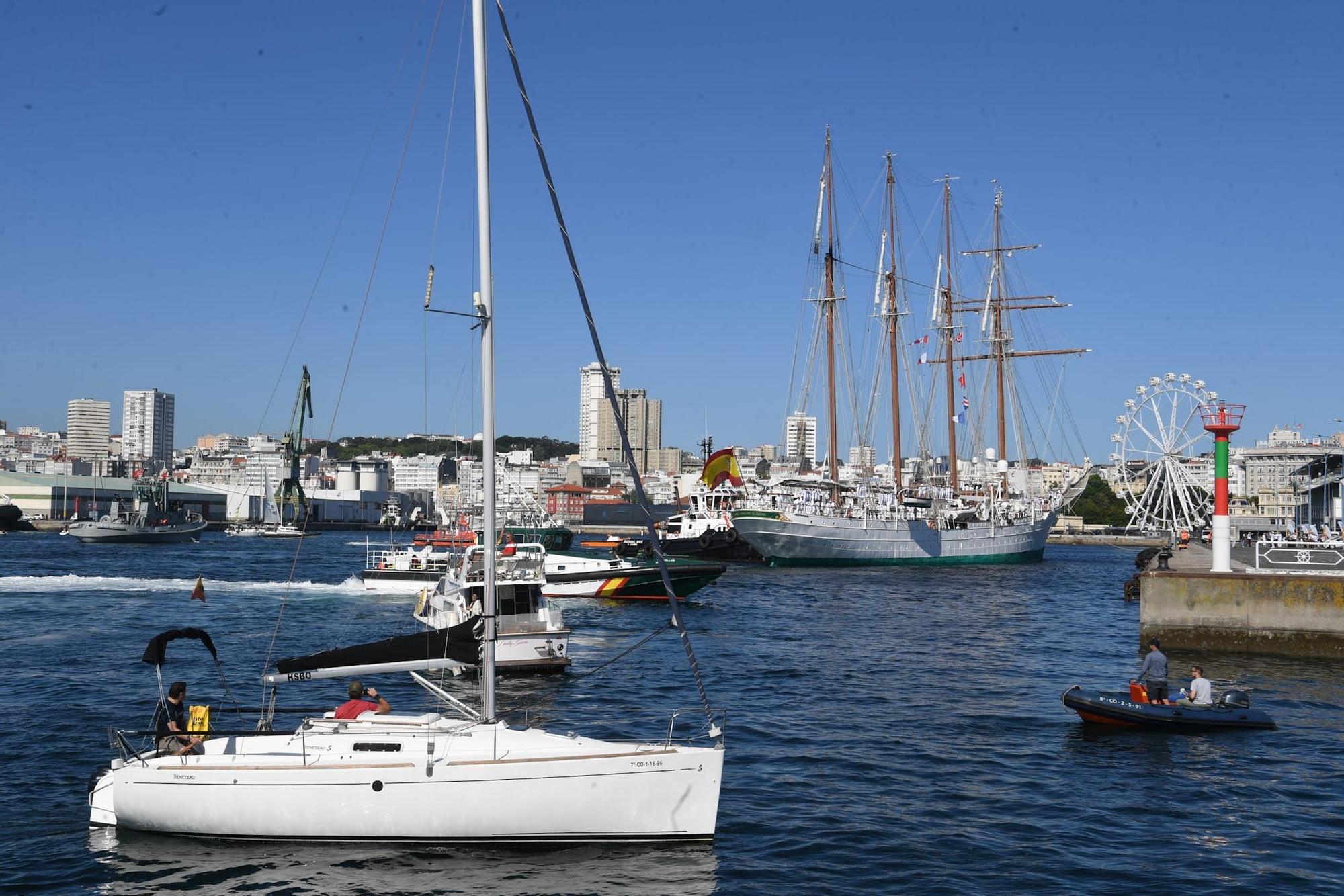 El Juan Sebastián de Elcano ya está en A Coruña