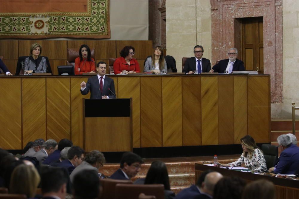 Segunda sesión del pleno de investidura de Juanma Moreno