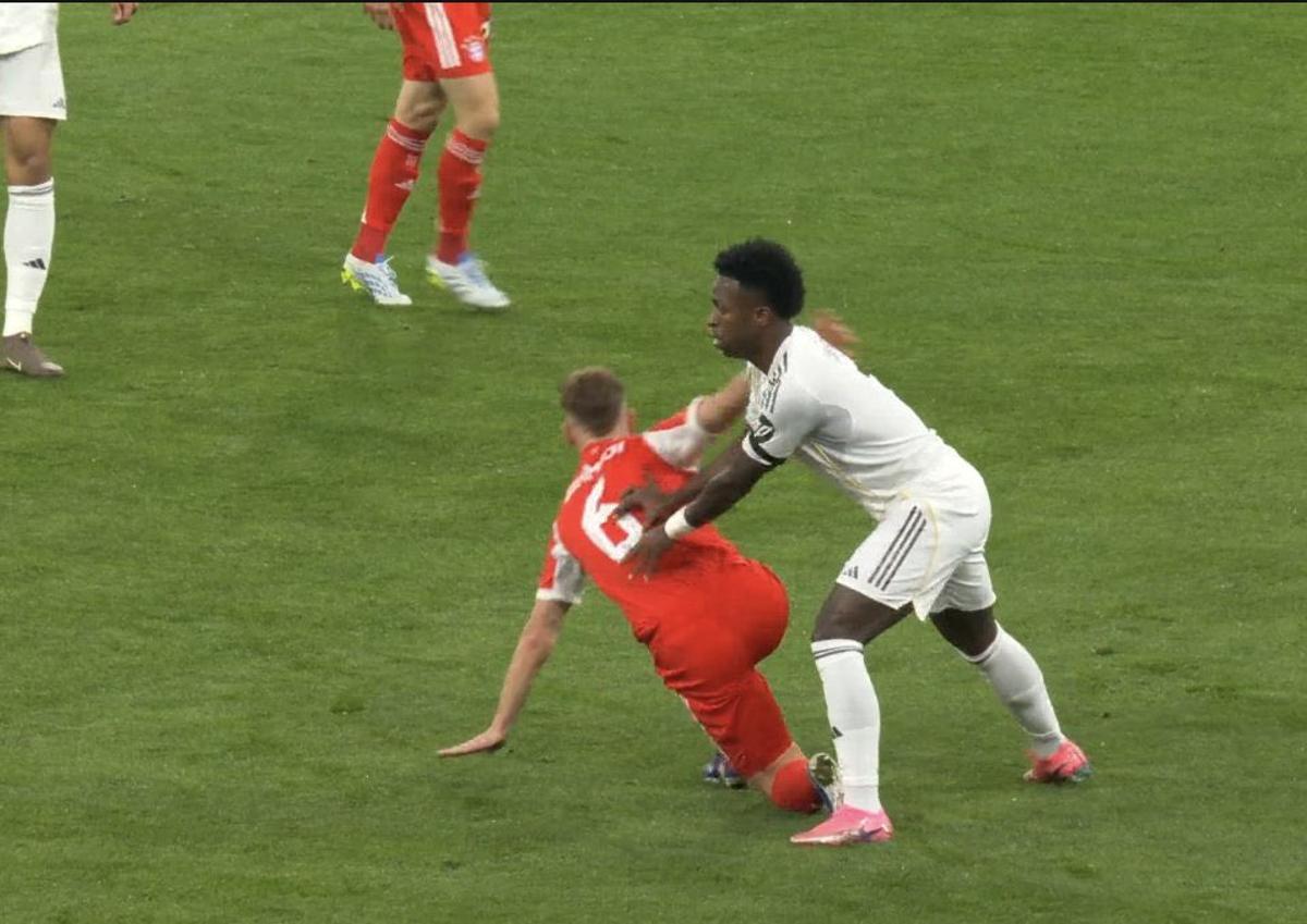 Vinícius se las tuvo con Kimmich