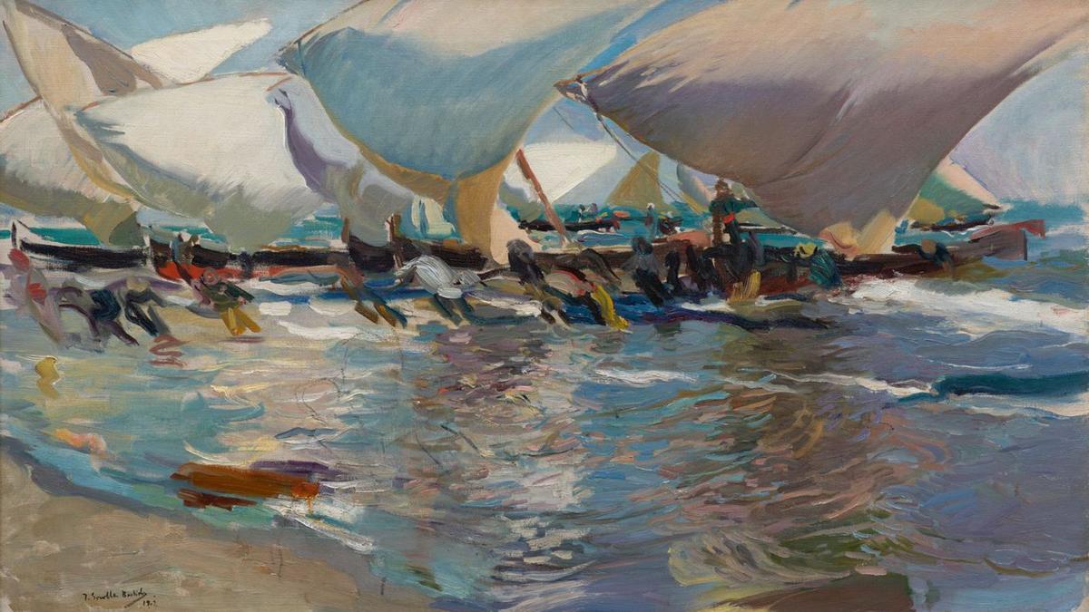 «Playa de Valencia» (1902), de Joaquín Sorolla. | Fundación María Cristina Masaveu Peterson / Marcos Morilla