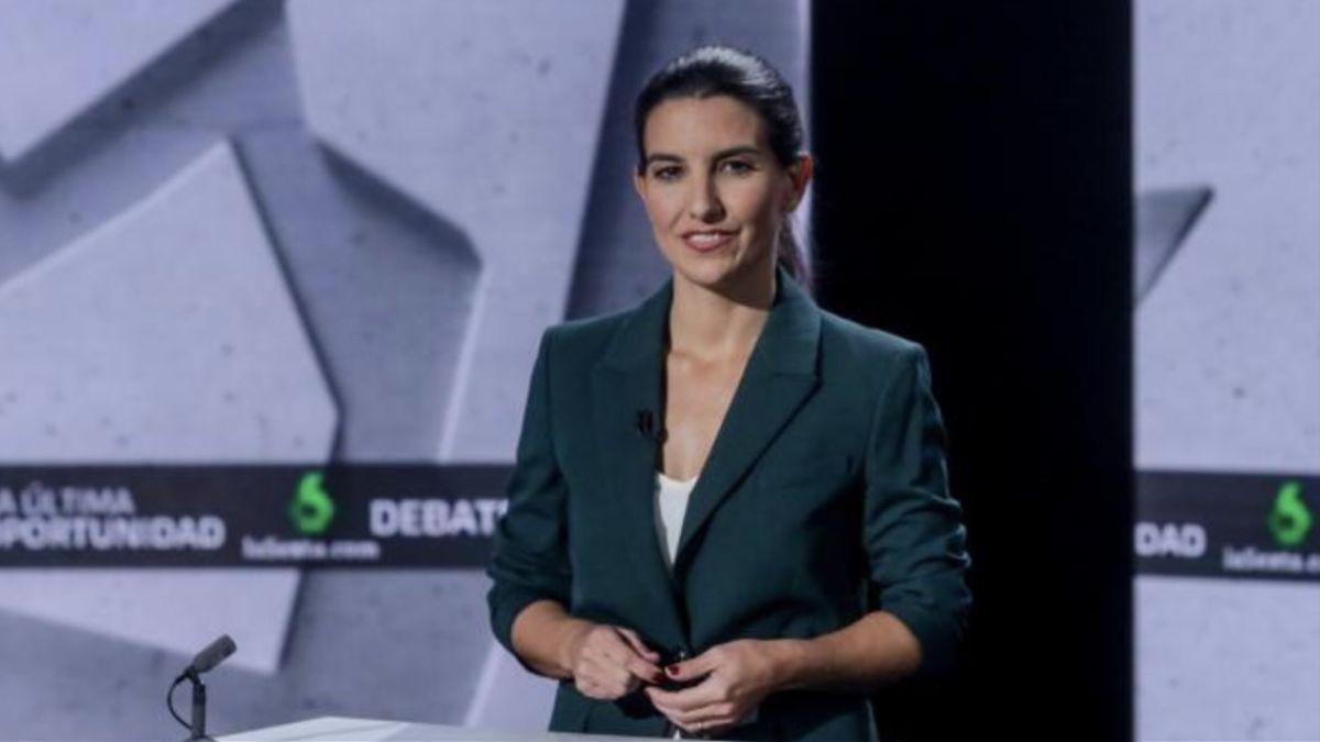 Rocío Monasterio, durante un debate electoral en La Sexta.