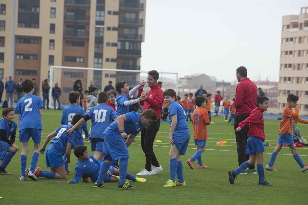 Inauguración del nuevo campo de fútbol del colegio Salesianos