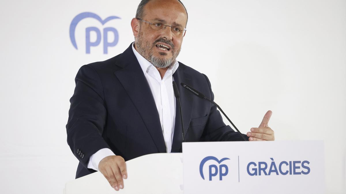 Archivo - El presidente del PP de Catalunya, Alejandro Fernández