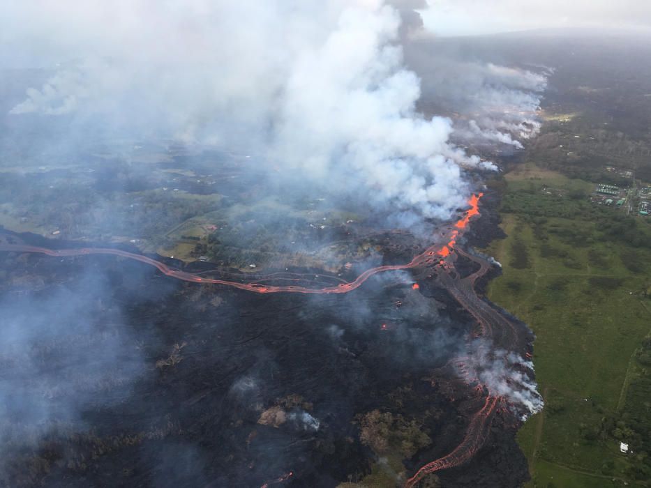 Les erupcions del volcà Kilauea arriben a l'Oceà P