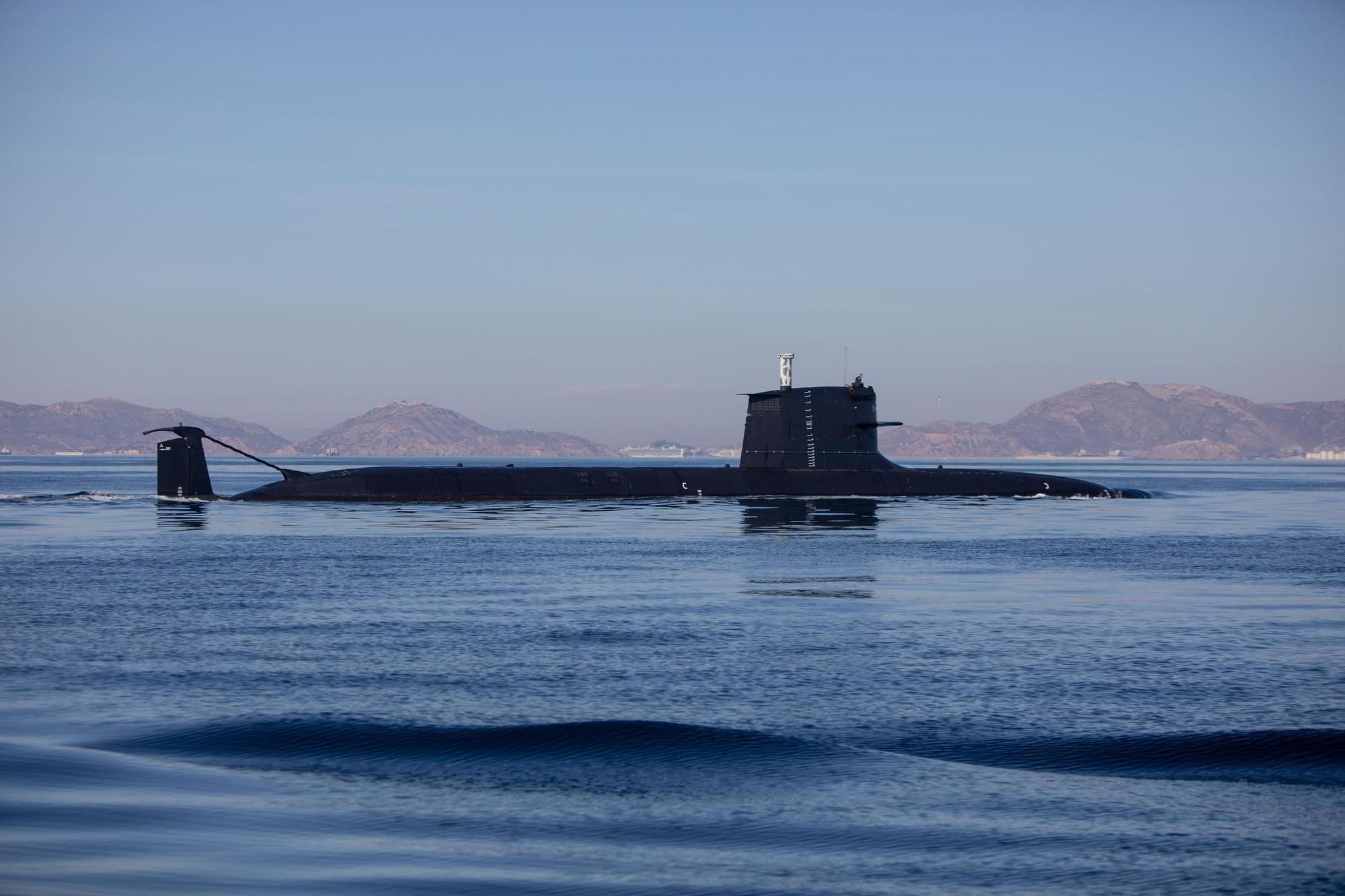 Últimas pruebas del submarino S-81 en Cartagena