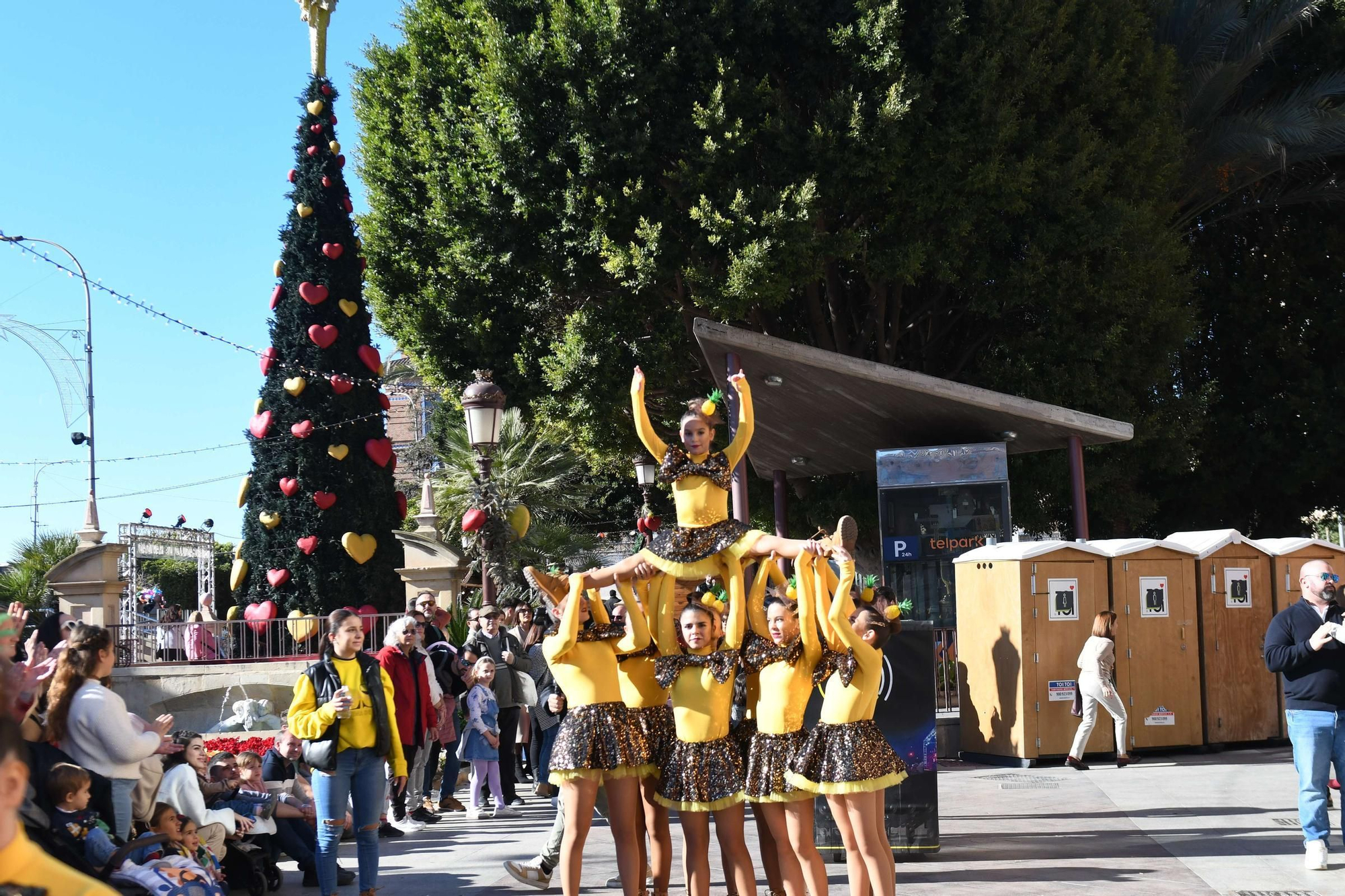 Las mejores imágenes del desfile de Papá Noel en Murcia
