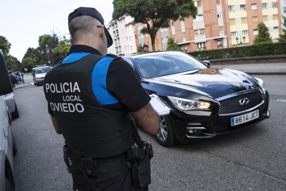 Control de alcoholemia de la Policía de Oviedo