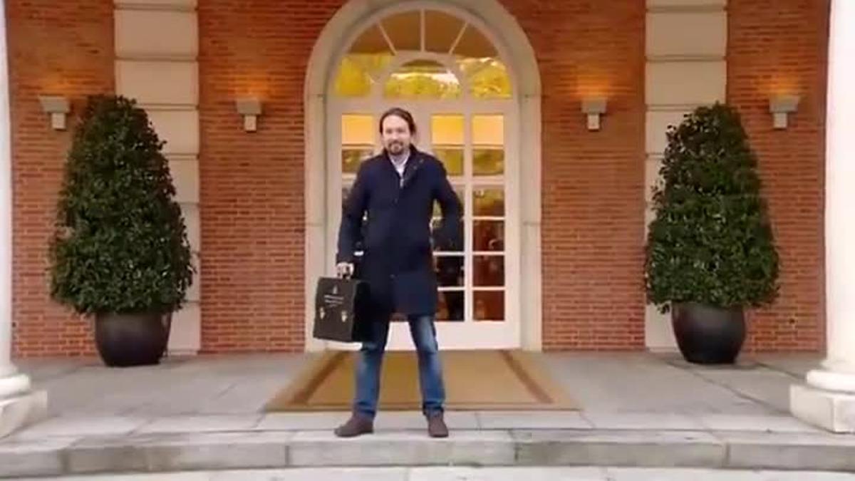 Pablo Iglesias emula a Cristiano Ronaldo en el consejo de ministros