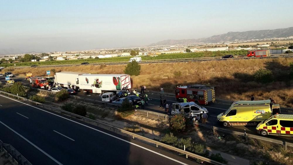 Grave accidente en Sangonera la Seca