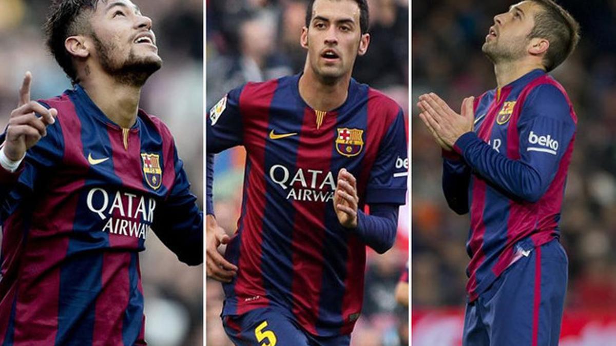 Neymar, Busquets, Alba, apercibidos de sanción