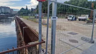 Los trabajos para proteger el río y la ría se intensifican