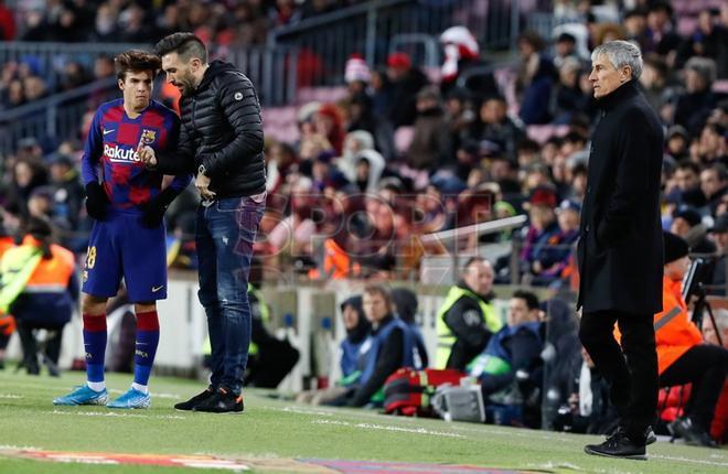 Segundo partido de Setién como entrenador del Barça