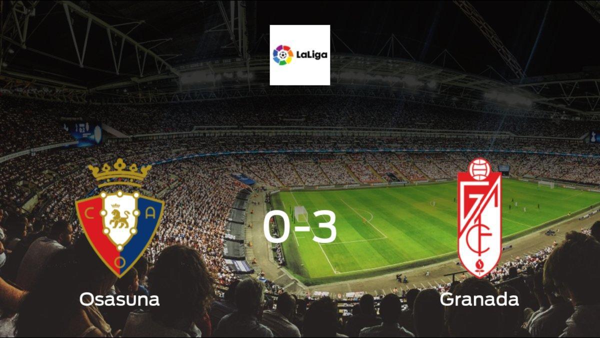 Granada score 3 in win against Osasuna 0-3 at Estadio El Sadar