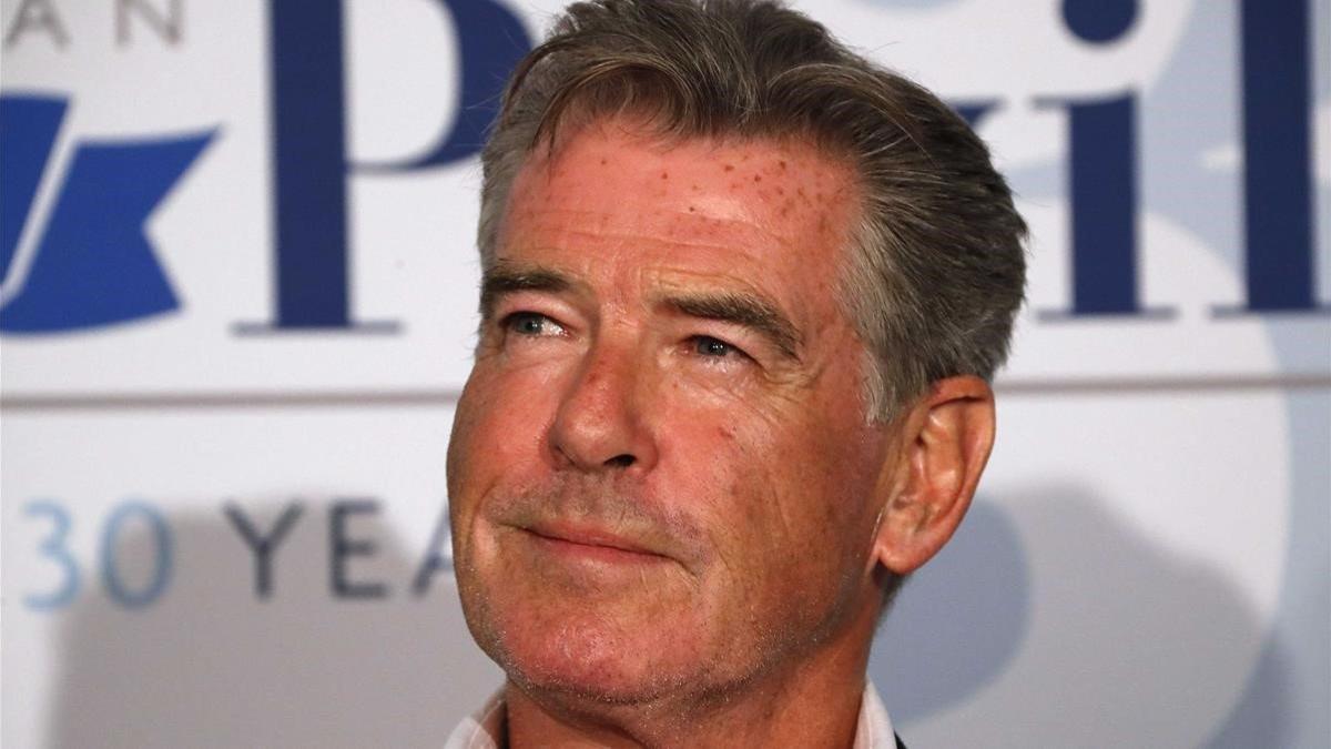 El actor Pierce Brosnan, en el festival de Cannes del 2018