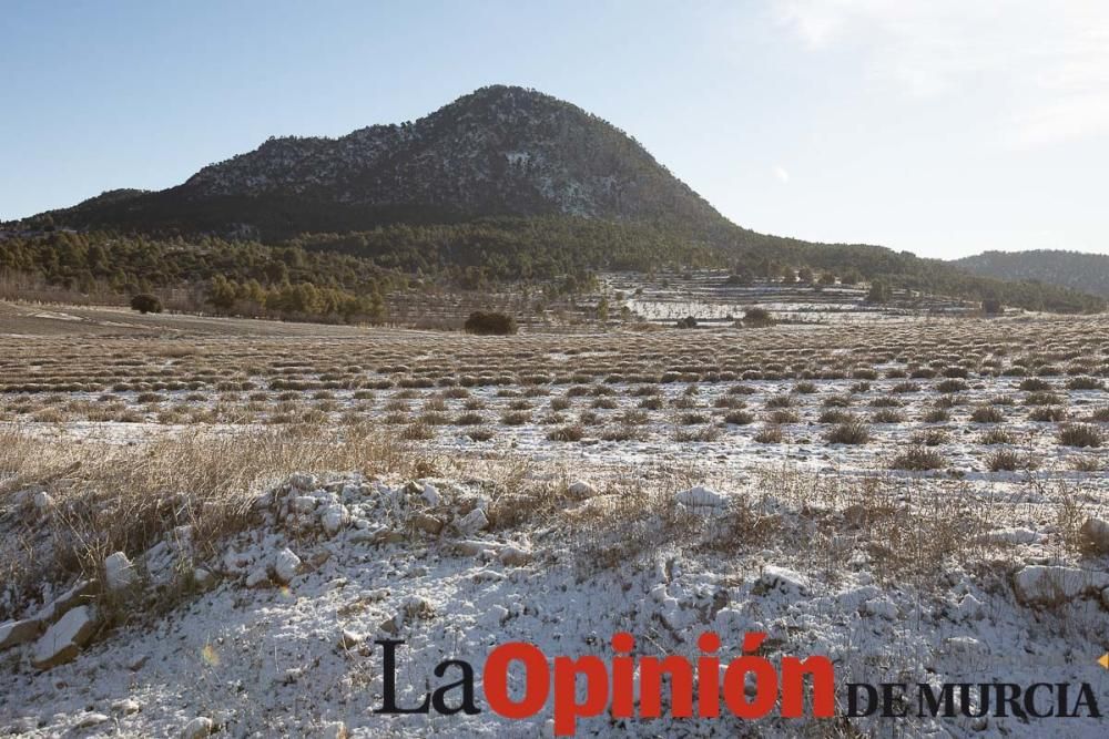 La nieve se deja ver tímidamente en la pedanía mor