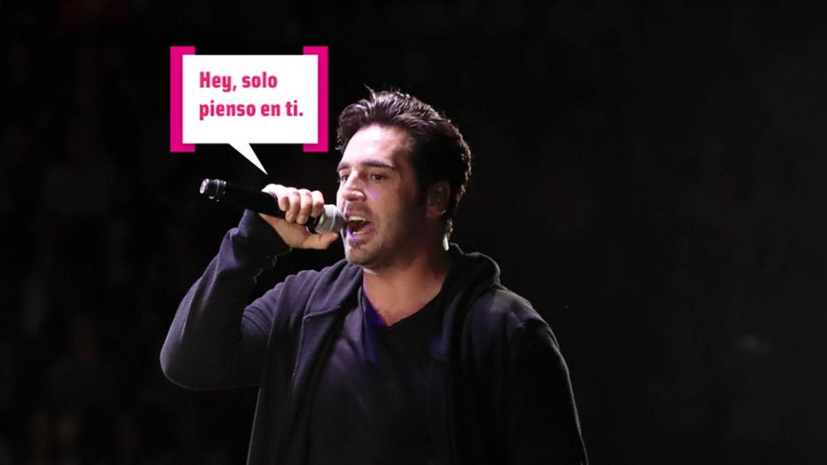 David Bustamante canta Hey solo pienso en ti